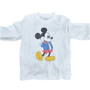GAP Kids Long Sleeve Tee with Mickey Mouse Design
